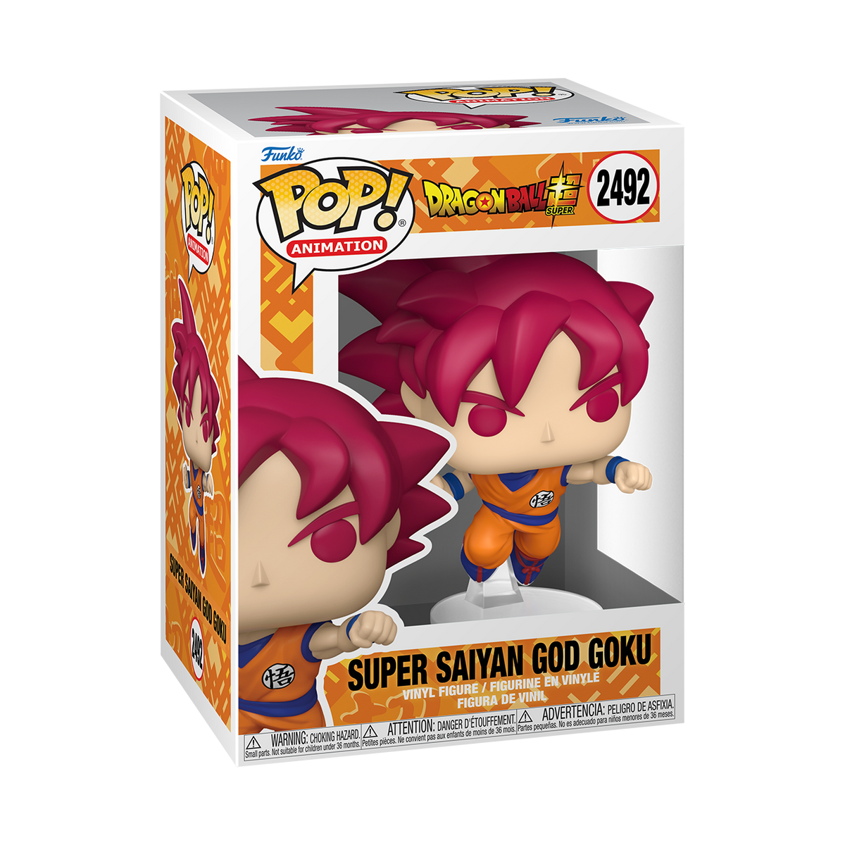 Funko Pop! Animation: Dragon Ball Super - Super Saiyan God Goku Punching #2492