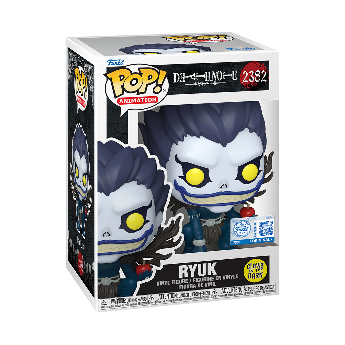 Funko Pop! Animation: Death Note - Ryuk Glow-in-the-Dark #2382 Entertainment Earth Exclusive