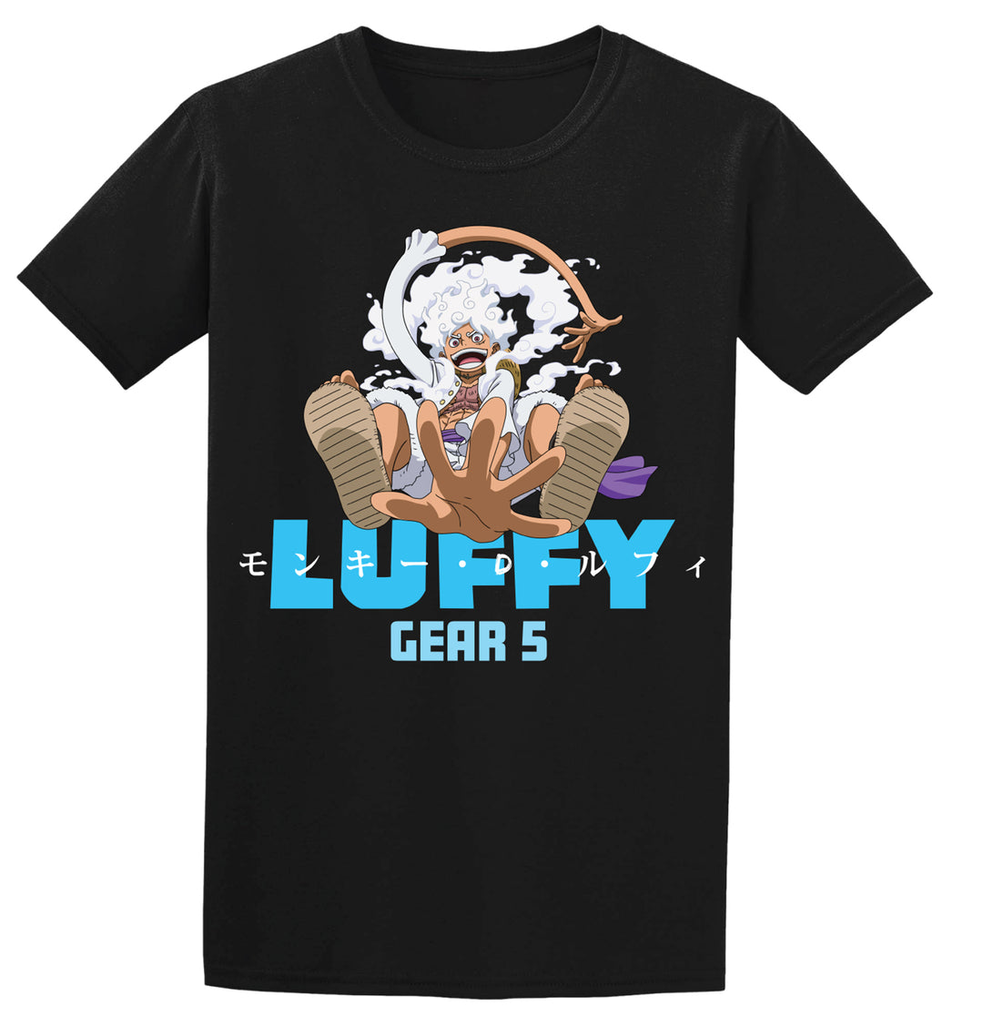 One Piece - Monkey D. Luffy 5 Gear Kanji - Men's Adult T-Shirt