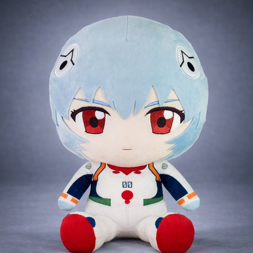Evangelion New Movie - Rei Ayanami - Plug Suit Sitting Plush 12"
