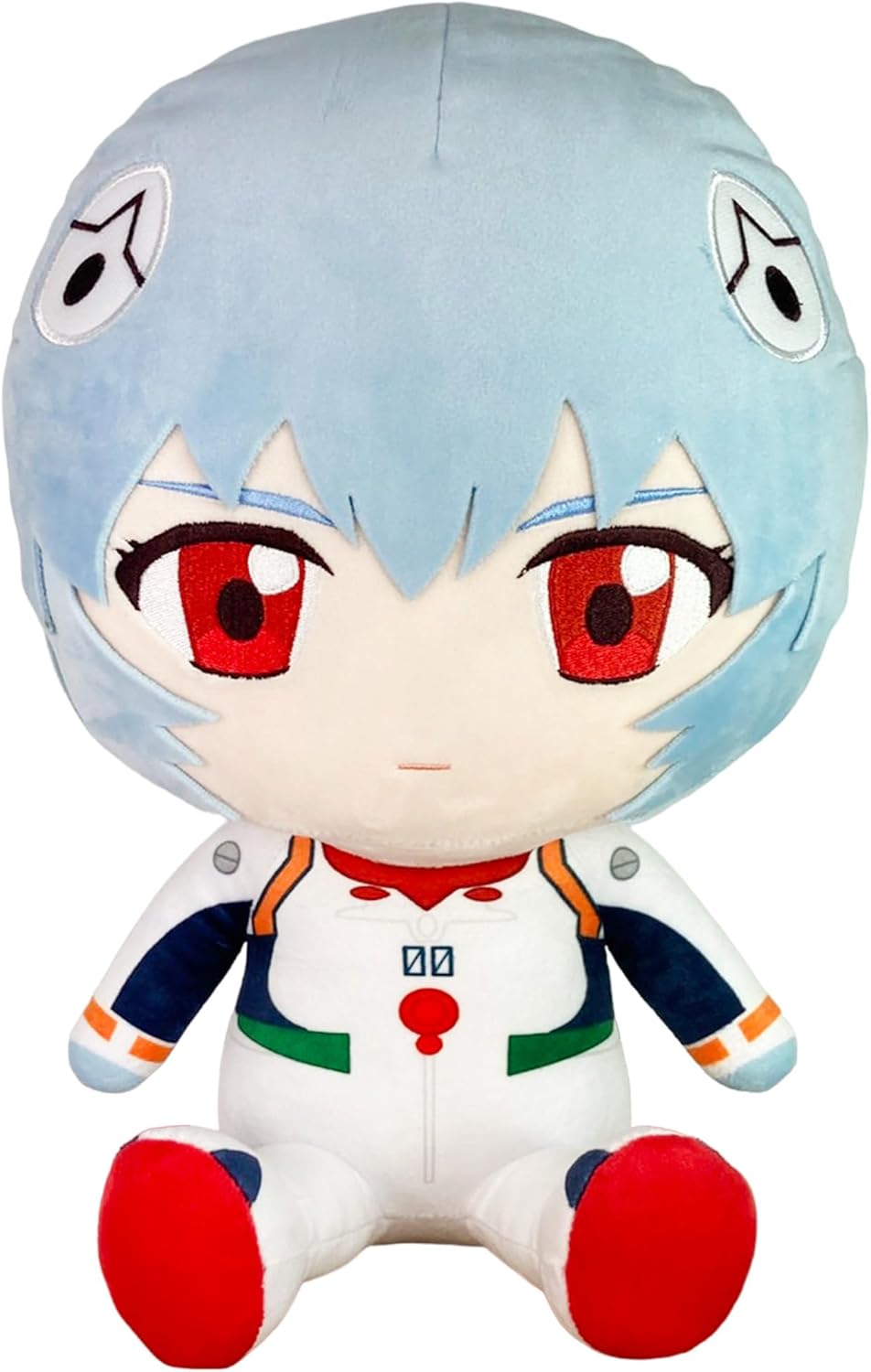 Evangelion New Movie - Rei Ayanami - Plug Suit Sitting Plush 12" - Fundom