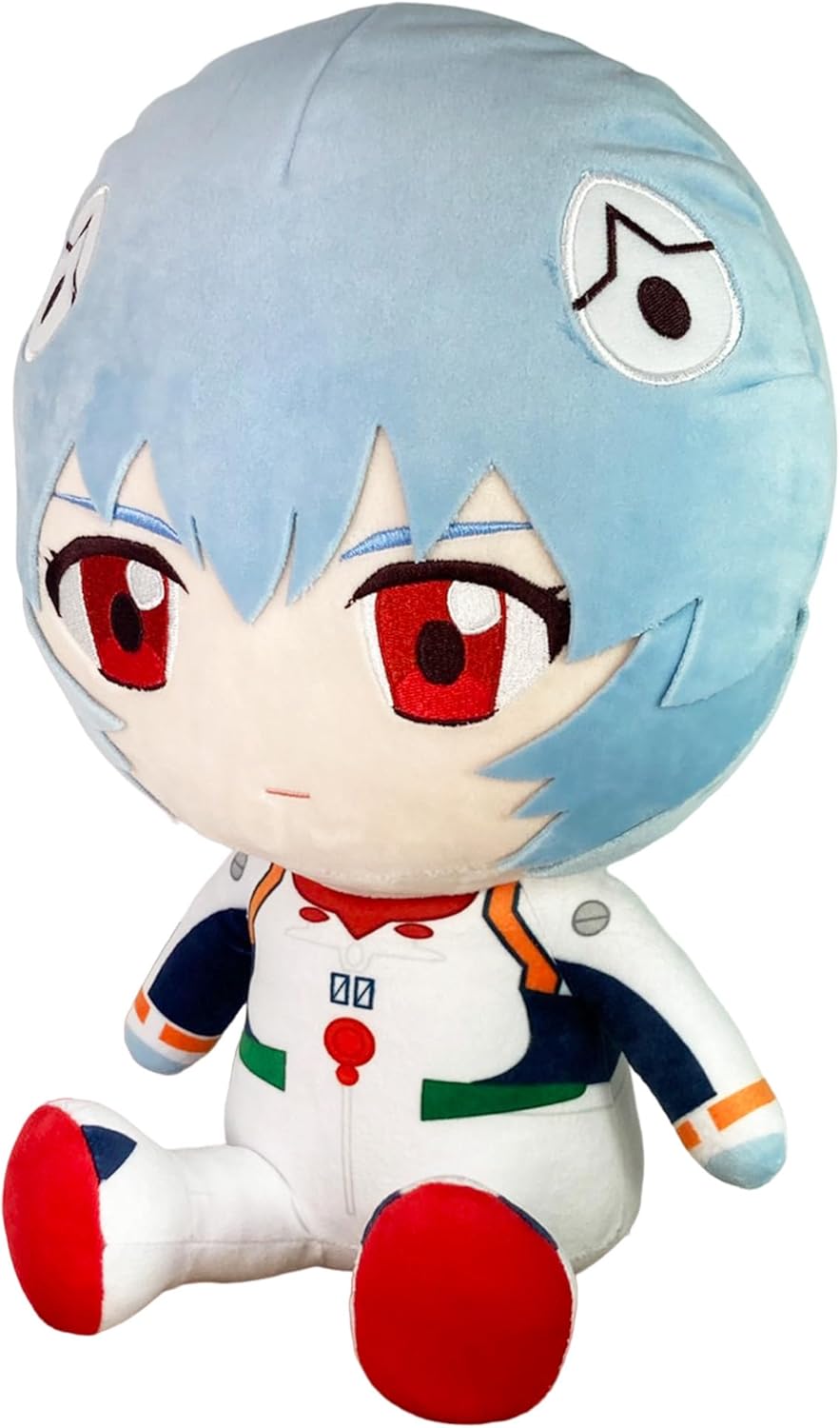 Evangelion New Movie - Rei Ayanami - Plug Suit Sitting Plush 12" - Fundom