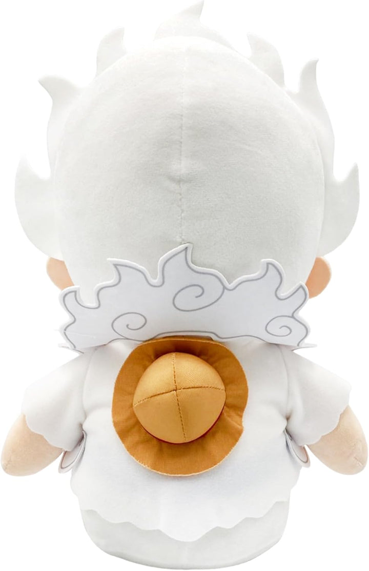 One Piece - Monkey D. Luffy Gear 5 Laugh Sitting Pose Plush 12" - Great Eastern Entertainment