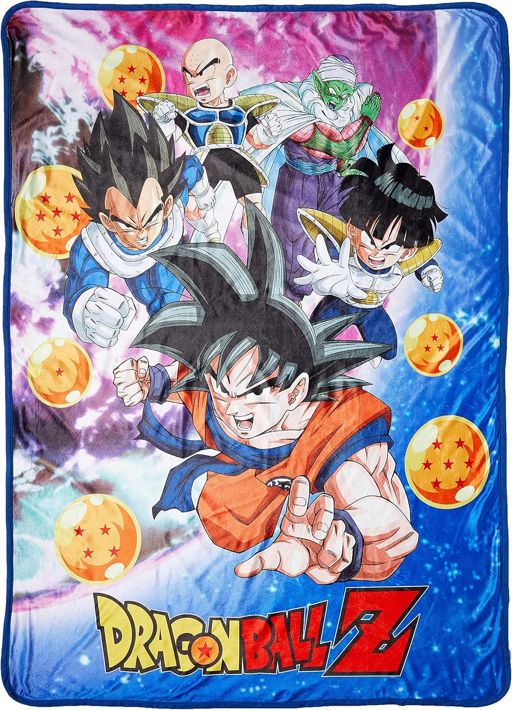 Great Eastern Entertainment - Dragon Ball Z - Group In The Sky Sublimation Throw Blanket - Fundom