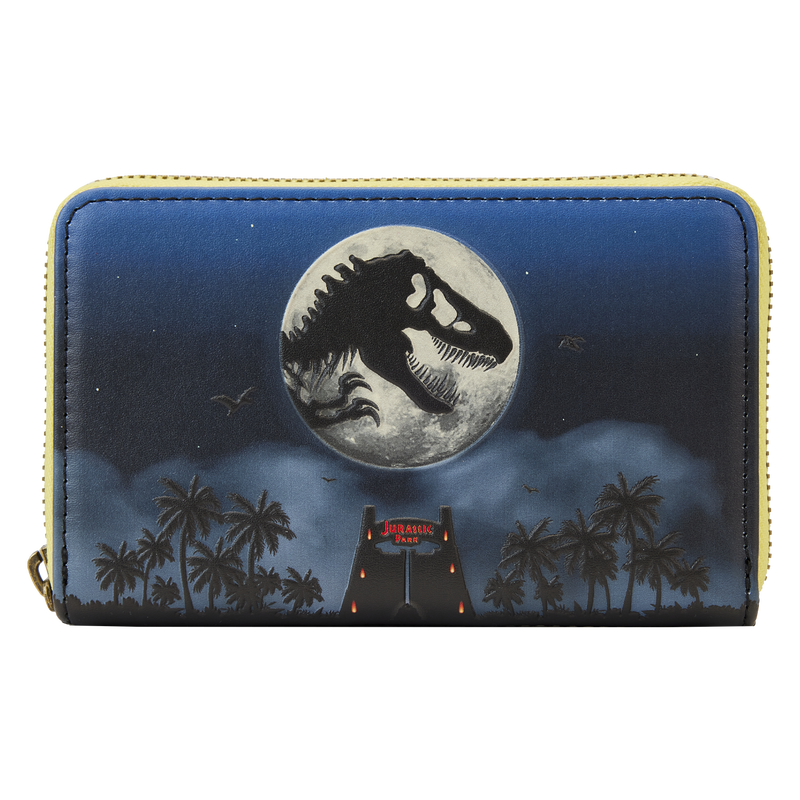 Loungefly Jurassic Park 30th Anniversary Dino Moon Glow Zip Around Wallet