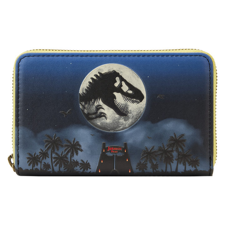 Loungefly Jurassic Park 30th Anniversary Dino Moon Glow Zip Around Wallet