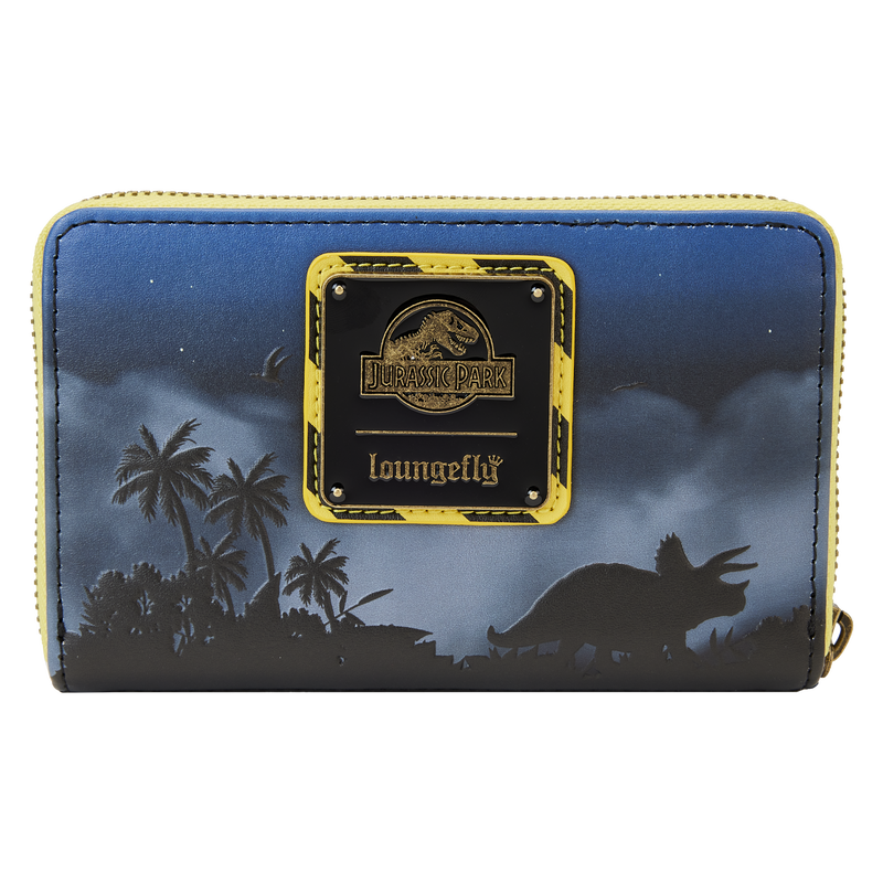 Loungefly Jurassic Park 30th Anniversary Dino Moon Glow Zip Around Wallet