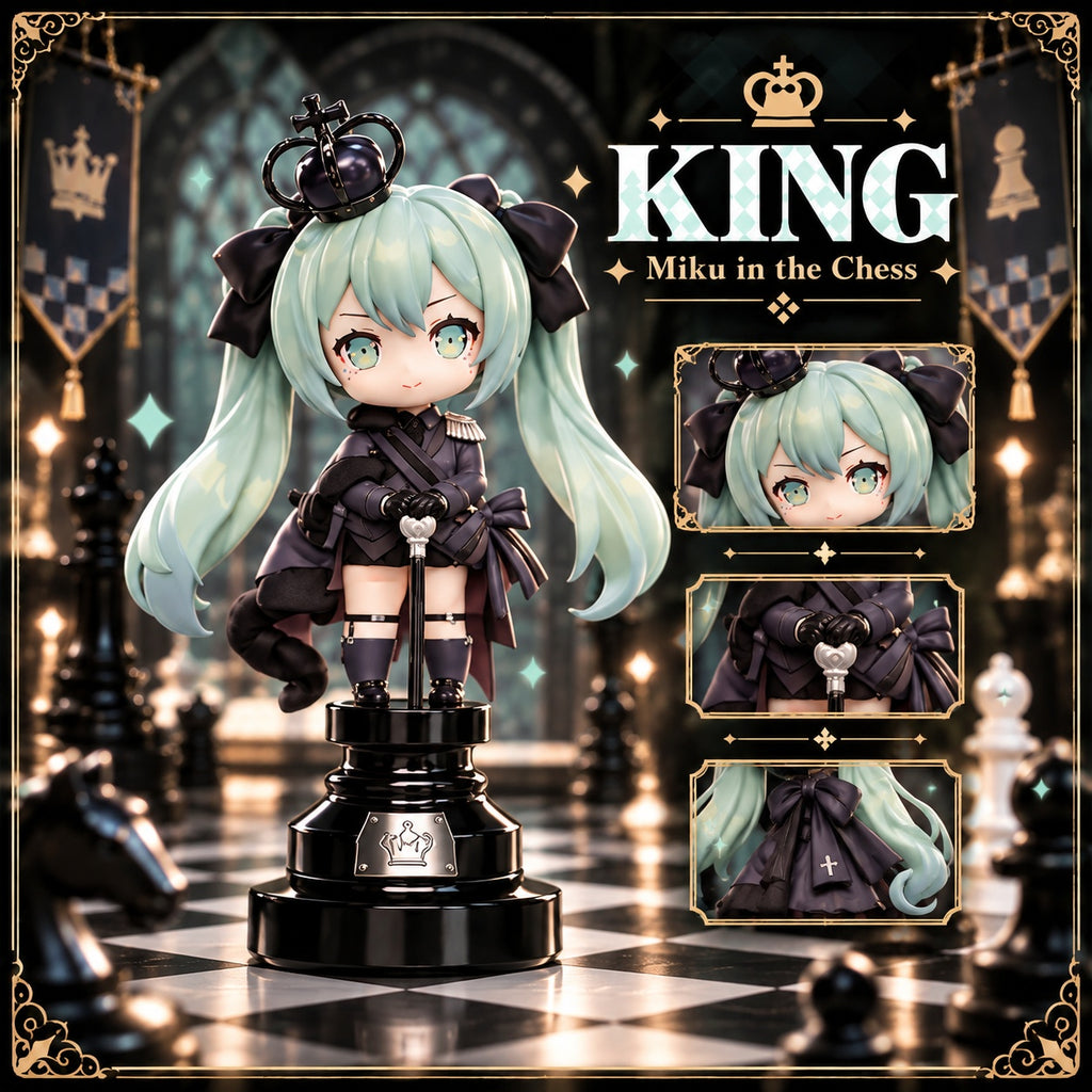 Tianwen Kadokawa - Hatsune Miku - Miku in the Chess Black Chess Blind Box