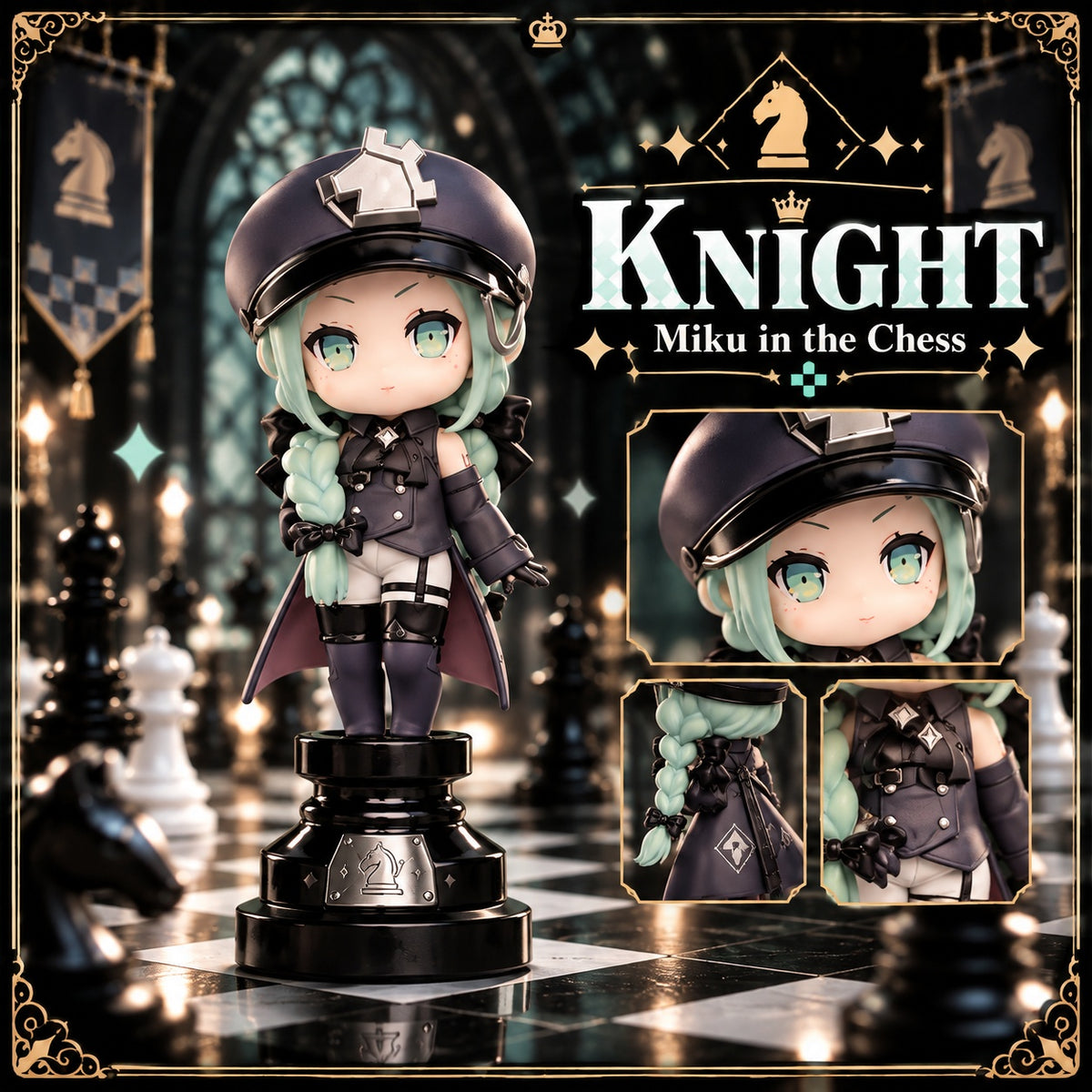 Tianwen Kadokawa - Hatsune Miku - Miku in the Chess Black Chess Blind Box