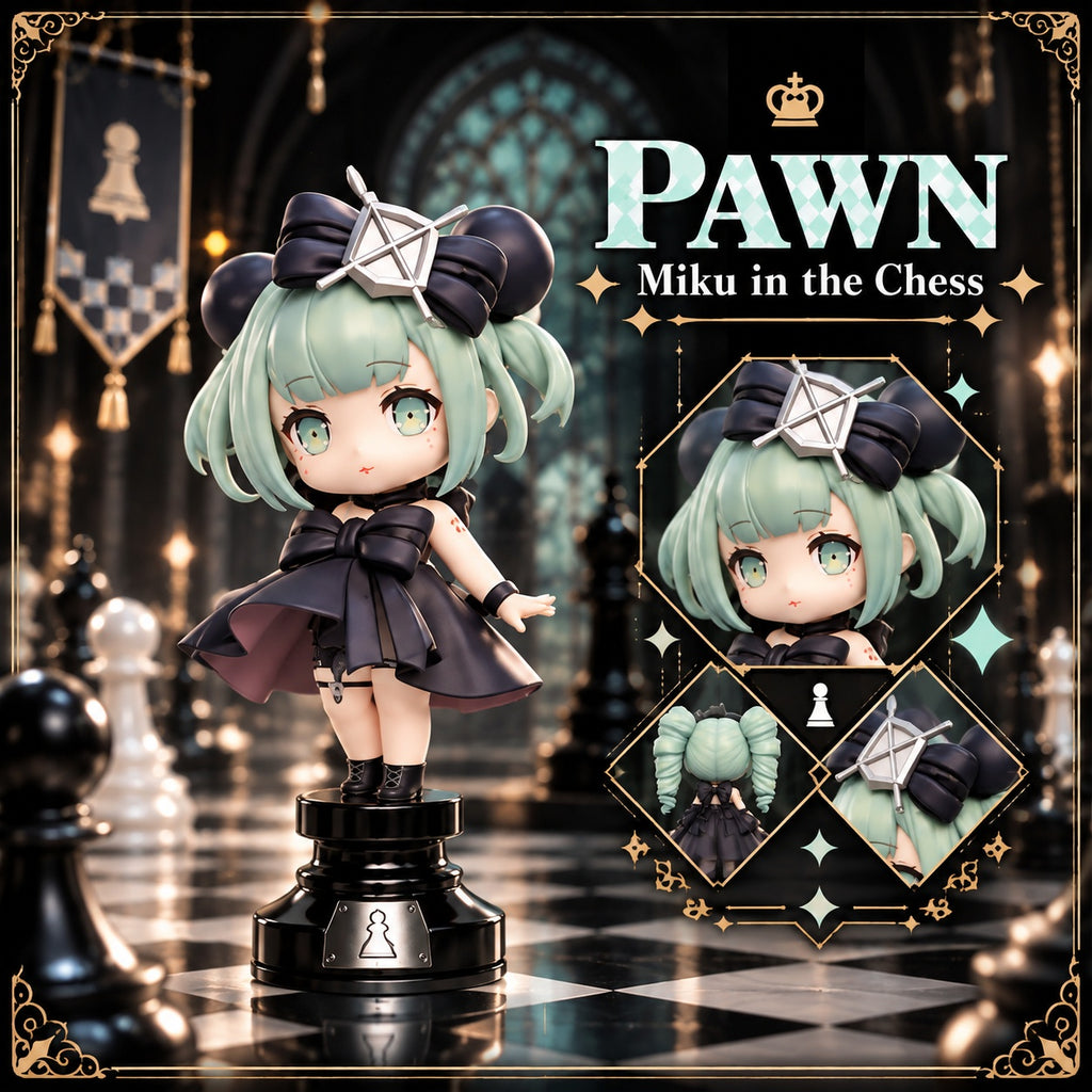 Tianwen Kadokawa - Hatsune Miku - Miku in the Chess Black Chess Blind Box