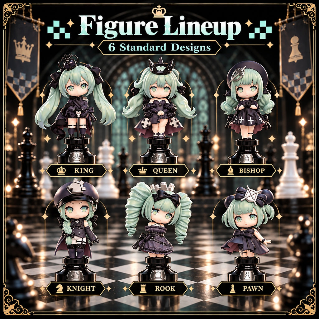 Tianwen Kadokawa - Hatsune Miku - Miku in the Chess Black Chess Blind Box
