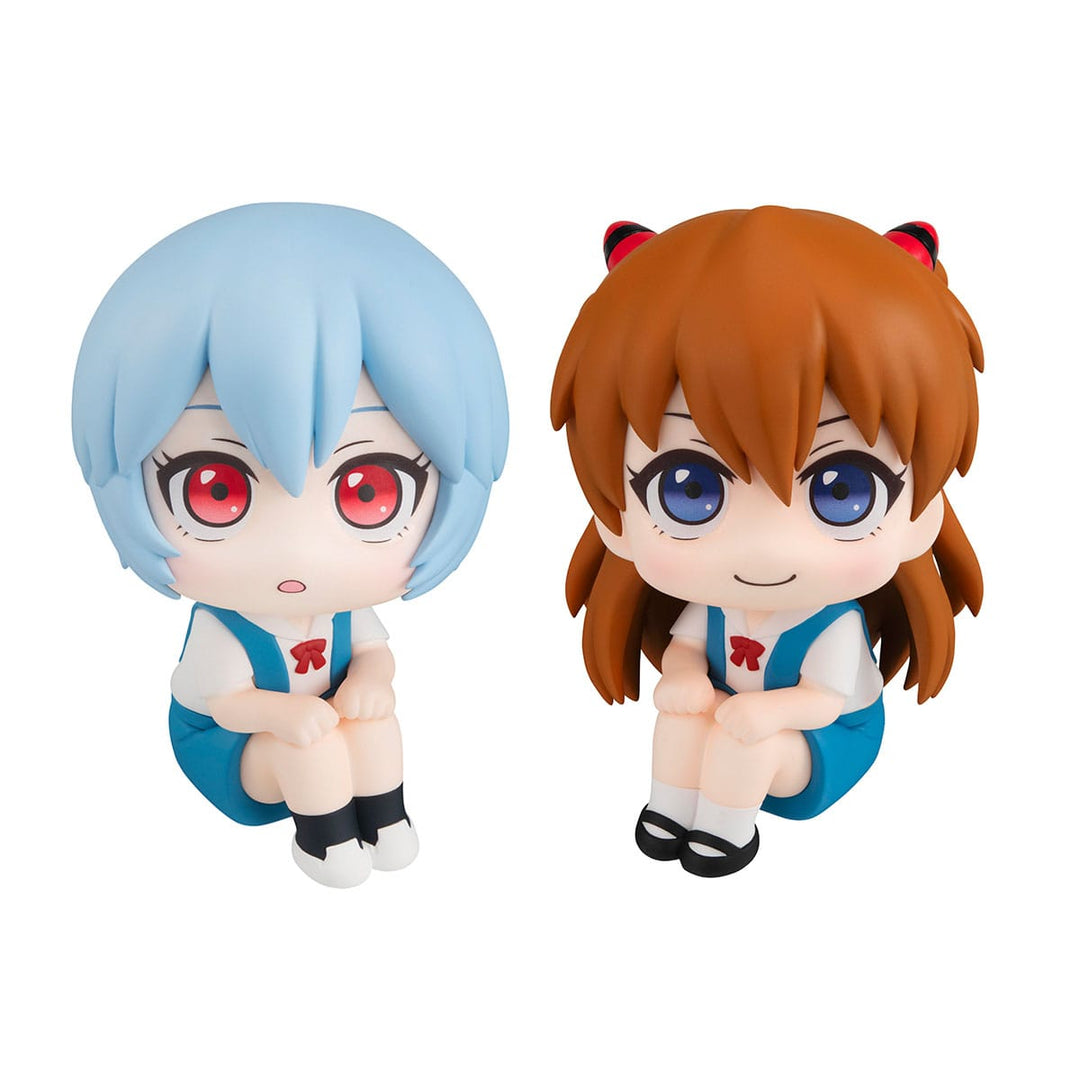 Megahouse Evangelion: 3.0+1.0 Thrice Upon a Time Rei Ayanami & Shikinami Asuka Langley Look Up Series Figure Set With Gift