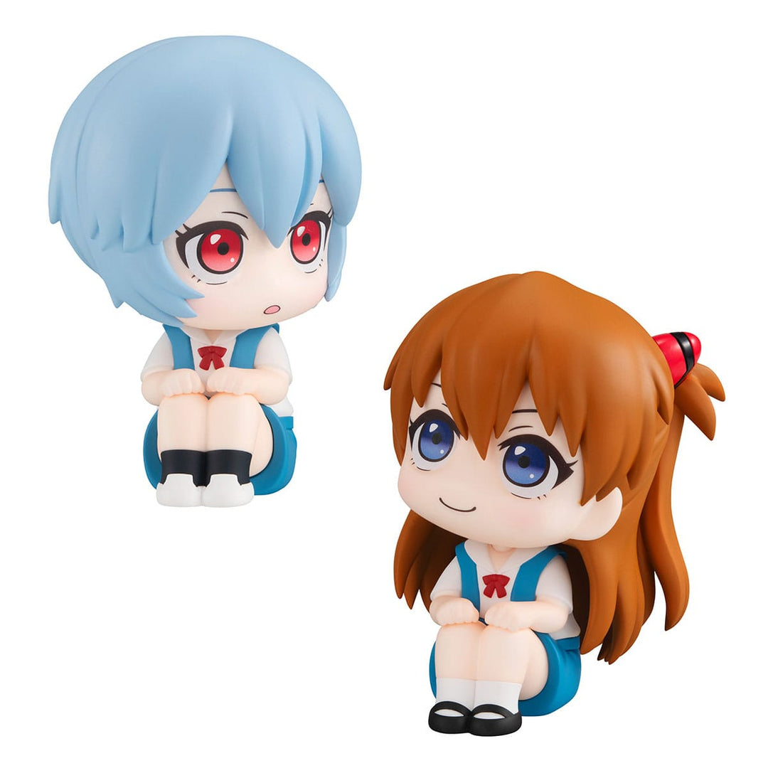 Megahouse Evangelion: 3.0+1.0 Thrice Upon a Time Rei Ayanami & Shikinami Asuka Langley Look Up Series Figure Set With Gift