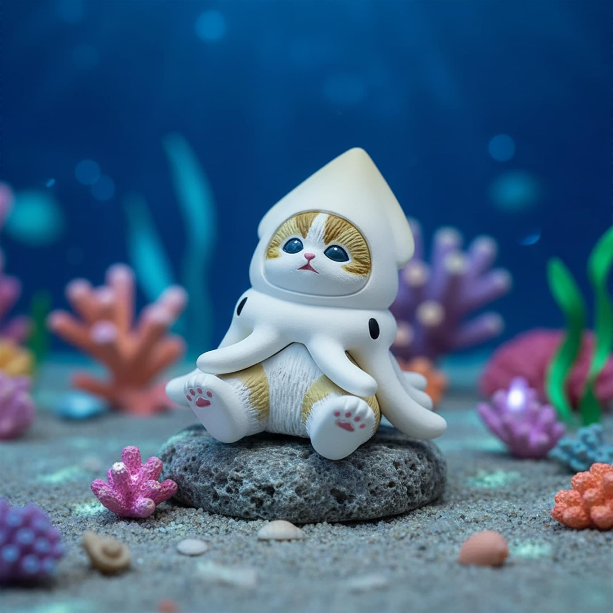 Mofusand - Marine Life Meow Sitting Pose Blind Box - Fundom