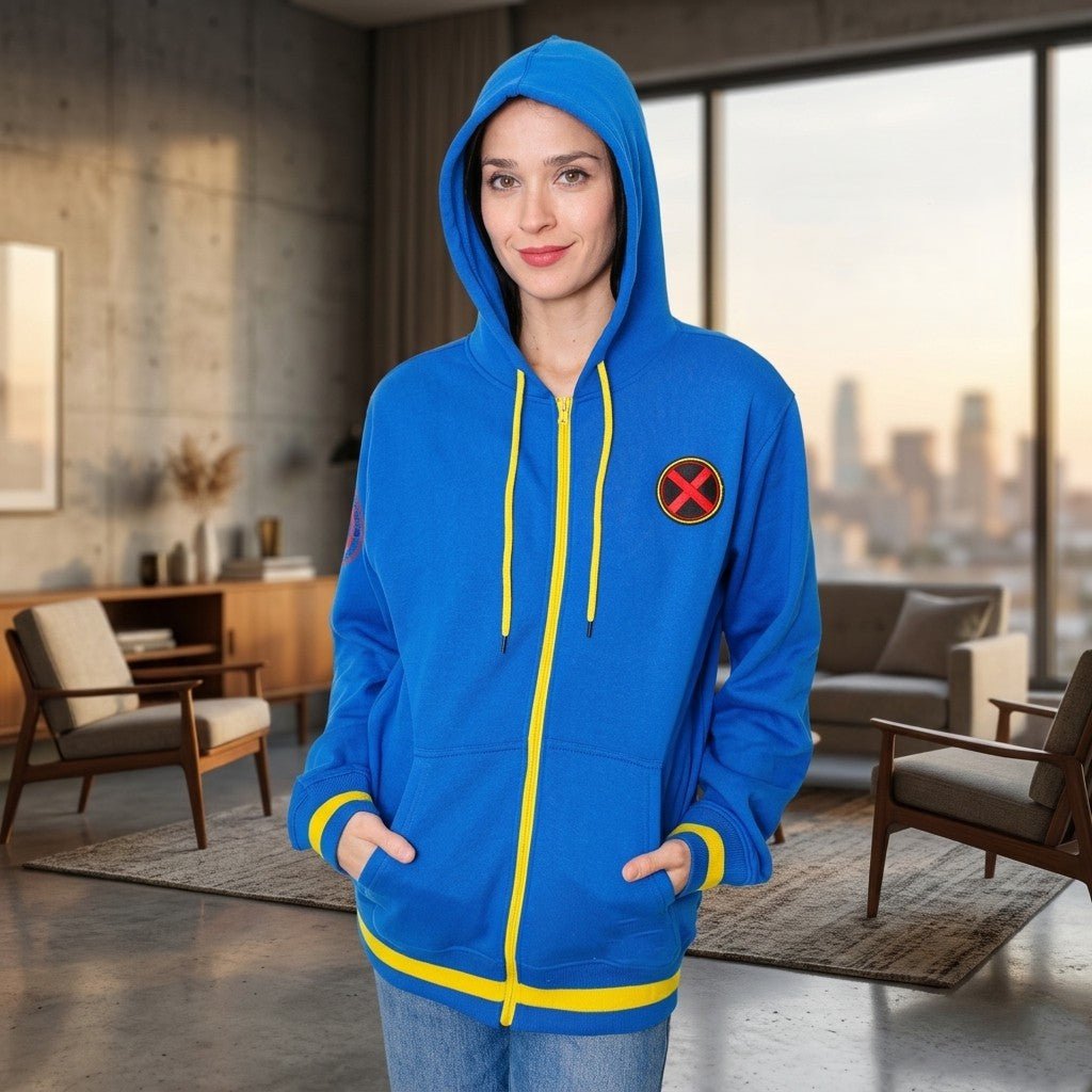 X - Men Xavier Institute Marvel Adult Zip Up Hoodie - Fundom