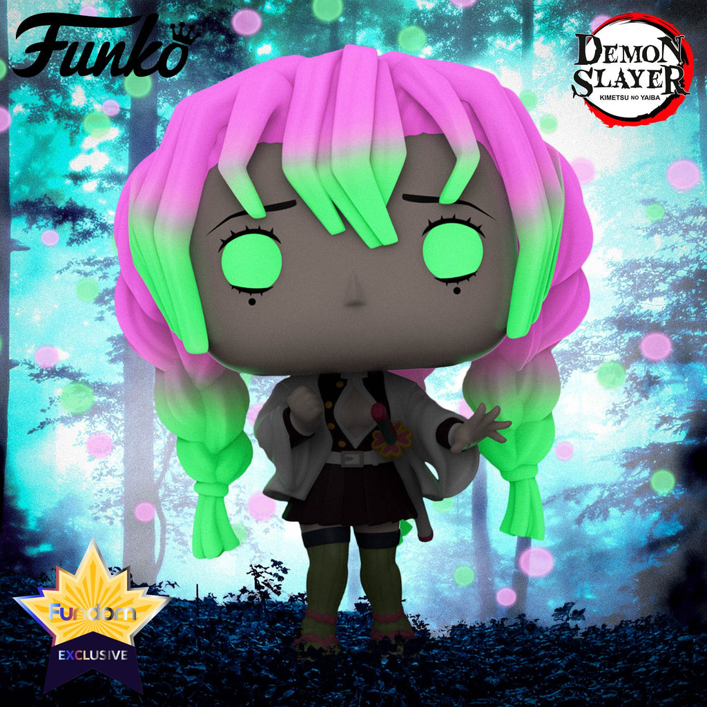 Funko Pop! Animation: Demon Slayer: Kimetsu no Yaiba - Mitsuri Kanroji Glow-in-the-dark Fundom Exclusive