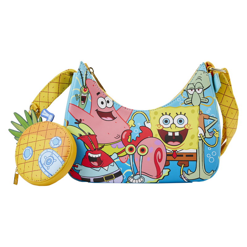 Loungefly SpongeBob SquarePants Group Shot Crossbody Bag