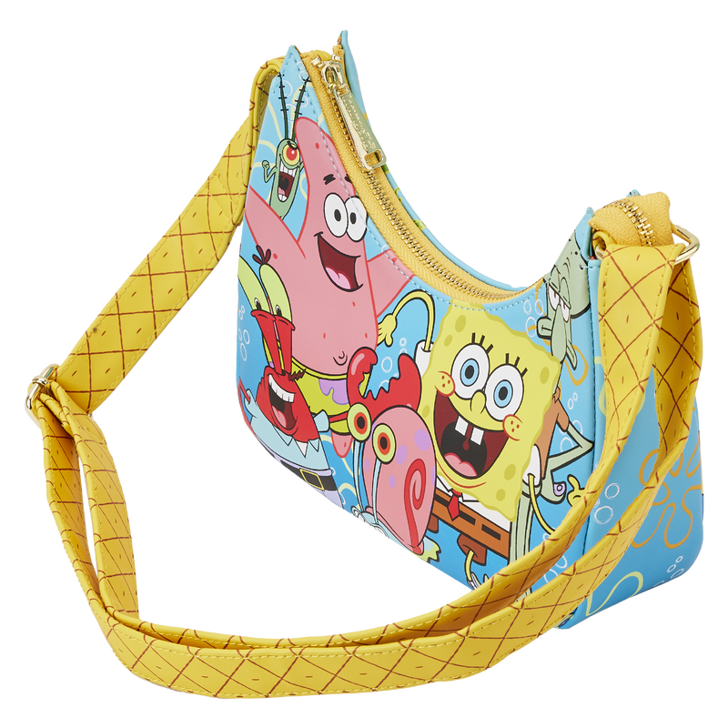 Loungefly SpongeBob SquarePants Group Shot Crossbody Bag