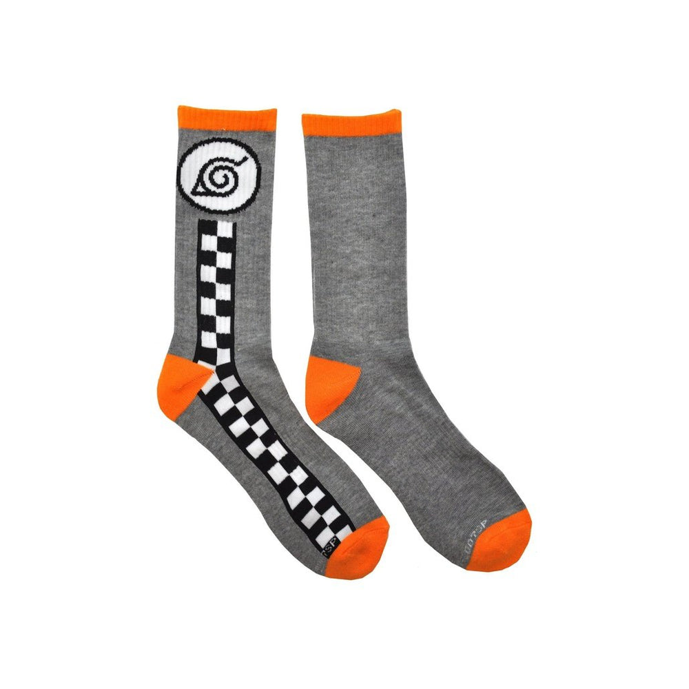Naruto Shippuden Hidden Leaf Village Anime Athletic Crew Socks
