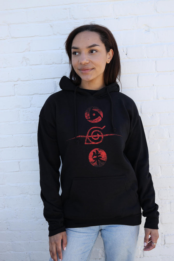 Naruto Shippuden Itachi Uchiha Mangekyo Sharingan Licensed Adult Hoodie