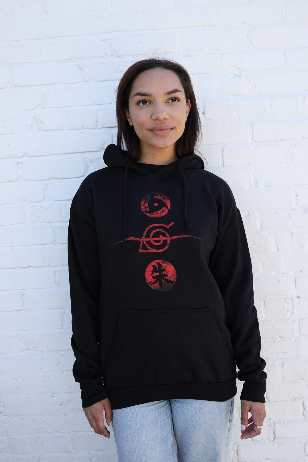 Naruto Shippuden Itachi Uchiha Mangekyo Sharingan Licensed Adult Hoodie