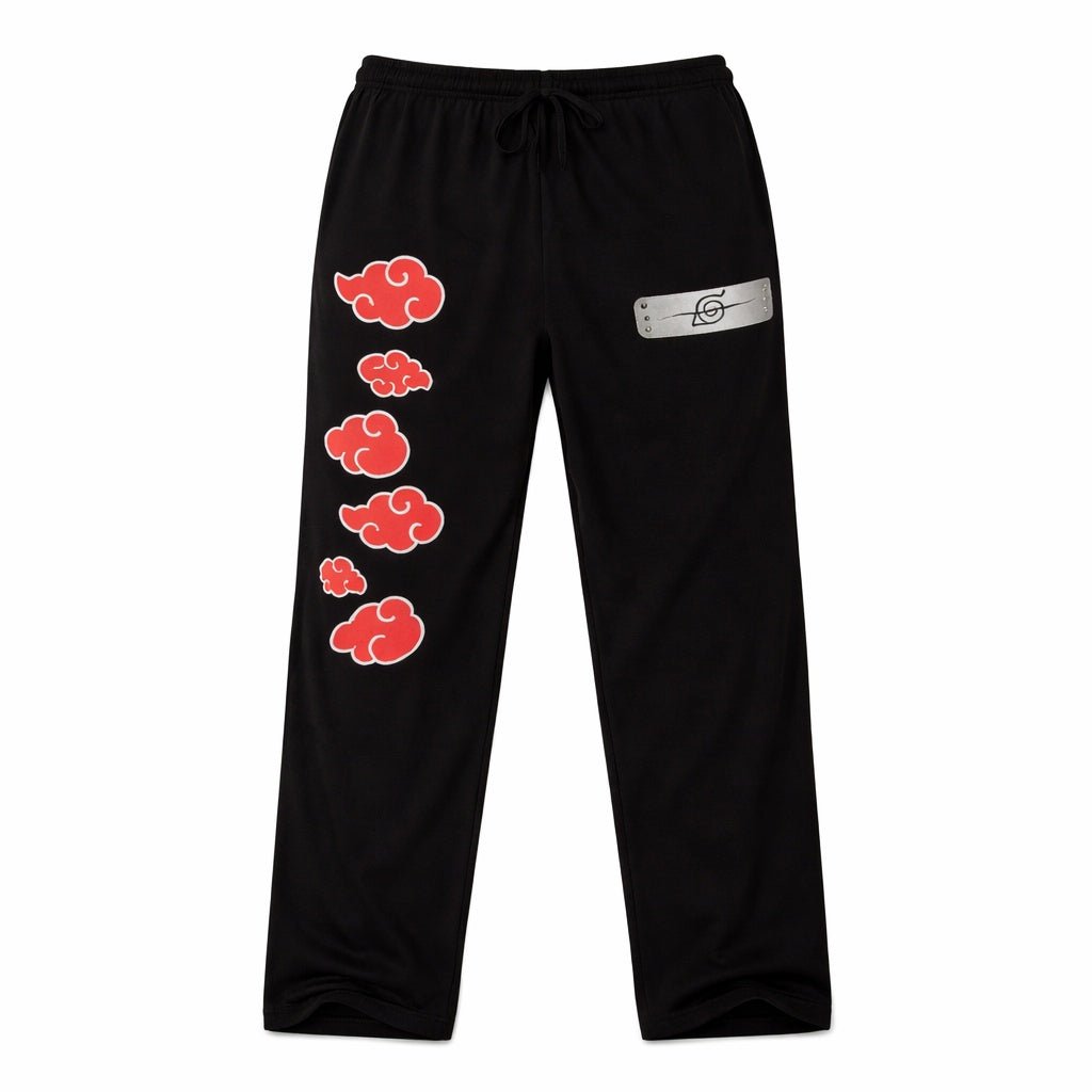 Naruto Shippuden Itachi Headband And And Leaf Clouds Anime Lounge Pants Sleepwear - Fundom