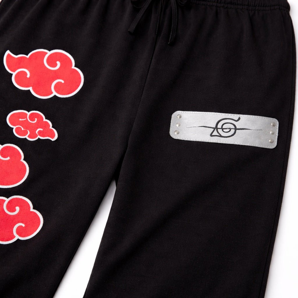 Naruto Shippuden Itachi Headband And And Leaf Clouds Anime Lounge Pants Sleepwear - Fundom