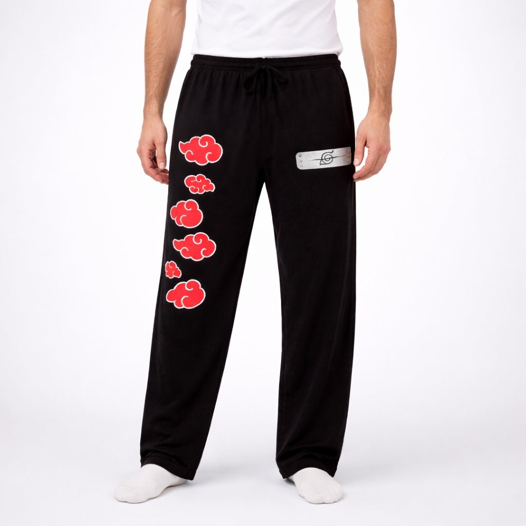 Naruto Shippuden Itachi Headband And And Leaf Clouds Anime Lounge Pants Sleepwear - Fundom