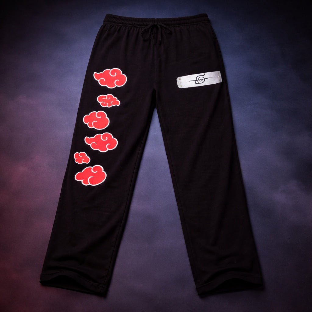 Naruto Shippuden Itachi Headband And And Leaf Clouds Anime Lounge Pants Sleepwear - Fundom