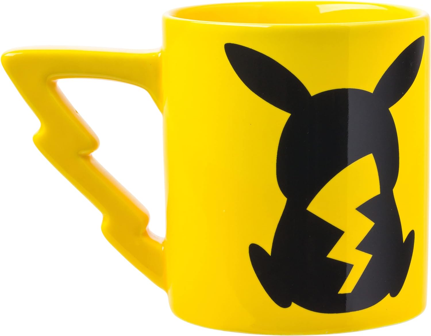 Pokemon Pikachu with Lightning Bolt Sculpted Handle Ceramic Mug Microwave Safe 20-Ounces