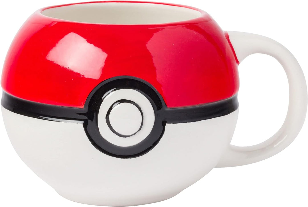 Pokemon Pokeball Ceramic 3D Sculpted Mug Microwave Safe 20 Ounces