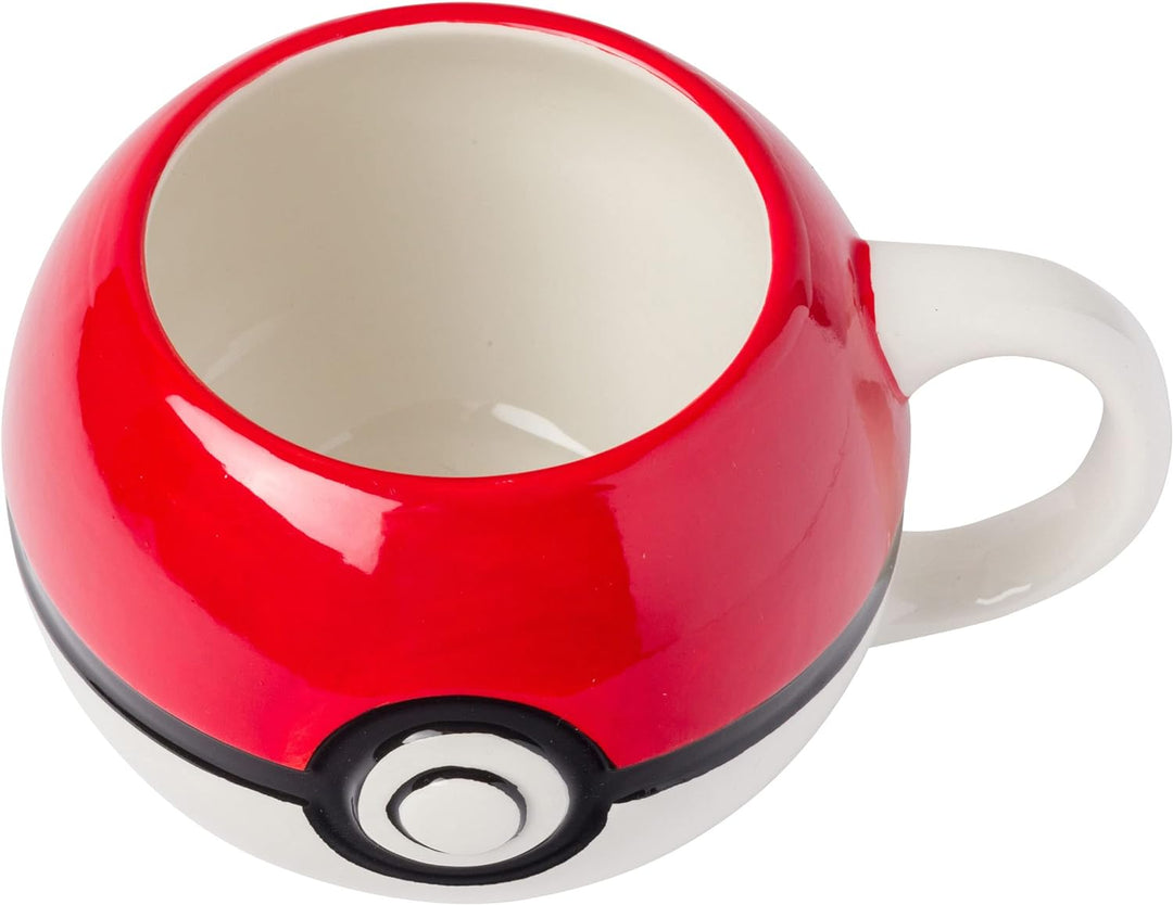 Pokemon Pokeball Ceramic 3D Sculpted Mug Microwave Safe 20 Ounces