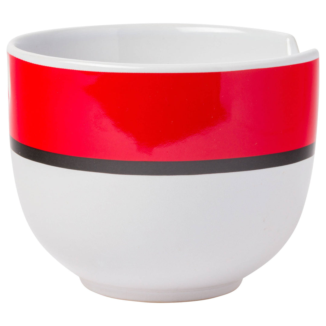 Nintendo Pokemon Pokeball Ceramic Ramen Bowl with Chopsticks 20 Ounces