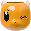 Silver Buffalo - Pokemon - Eevee Head Wink - 20 oz 3D Sculpted Mug - Fundom
