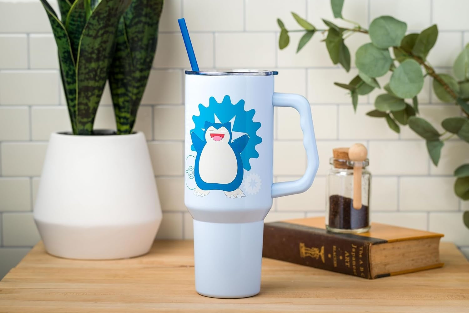 Silver Buffalo - Pokemon - Snorlax Icon Type - 40 oz Stainless Steel Tumbler - Fundom