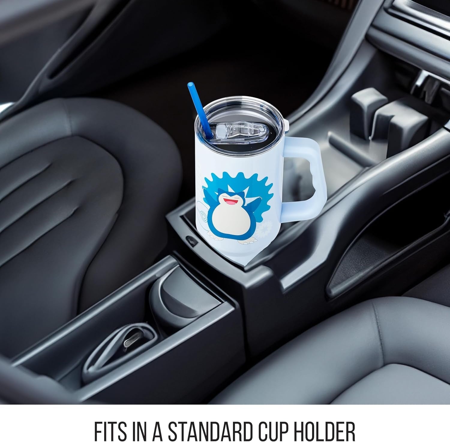 Silver Buffalo - Pokemon - Snorlax Icon Type - 40 oz Stainless Steel Tumbler - Fundom