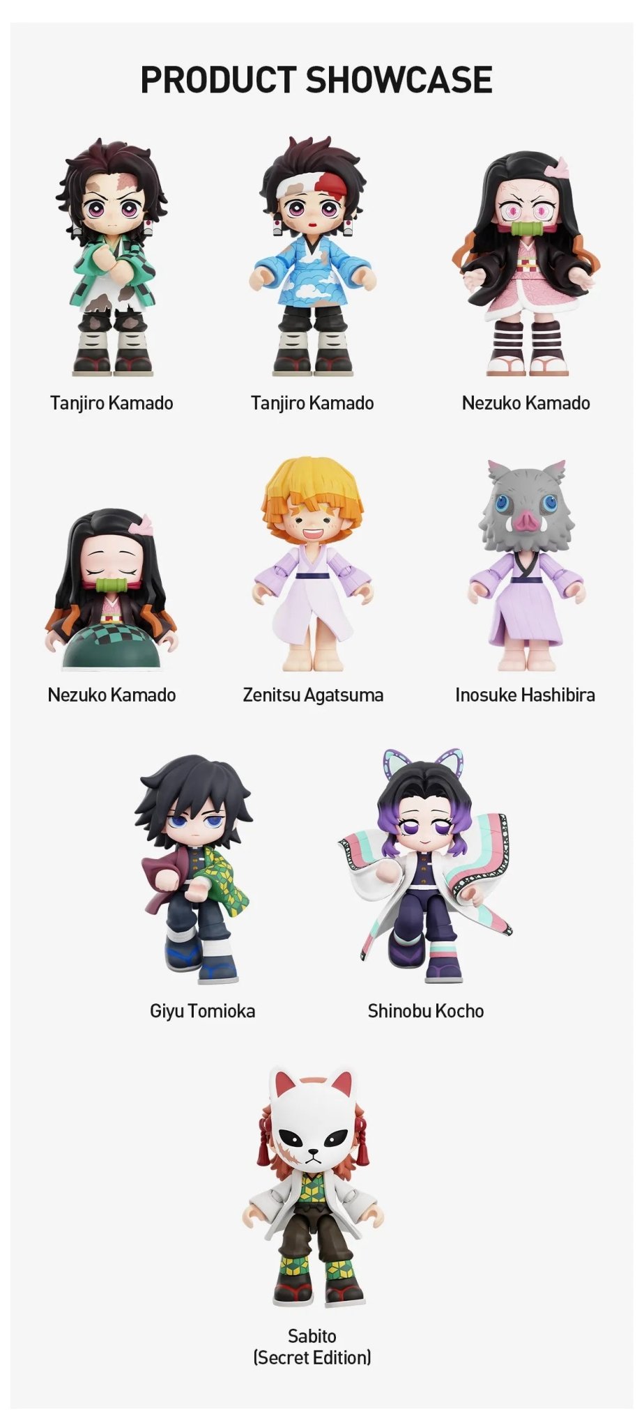 POP MART - Demon Slayer: Kimetsu no Yaiba - Unwavering Resolve Arc Series Block Figure Blind Box - Fundom
