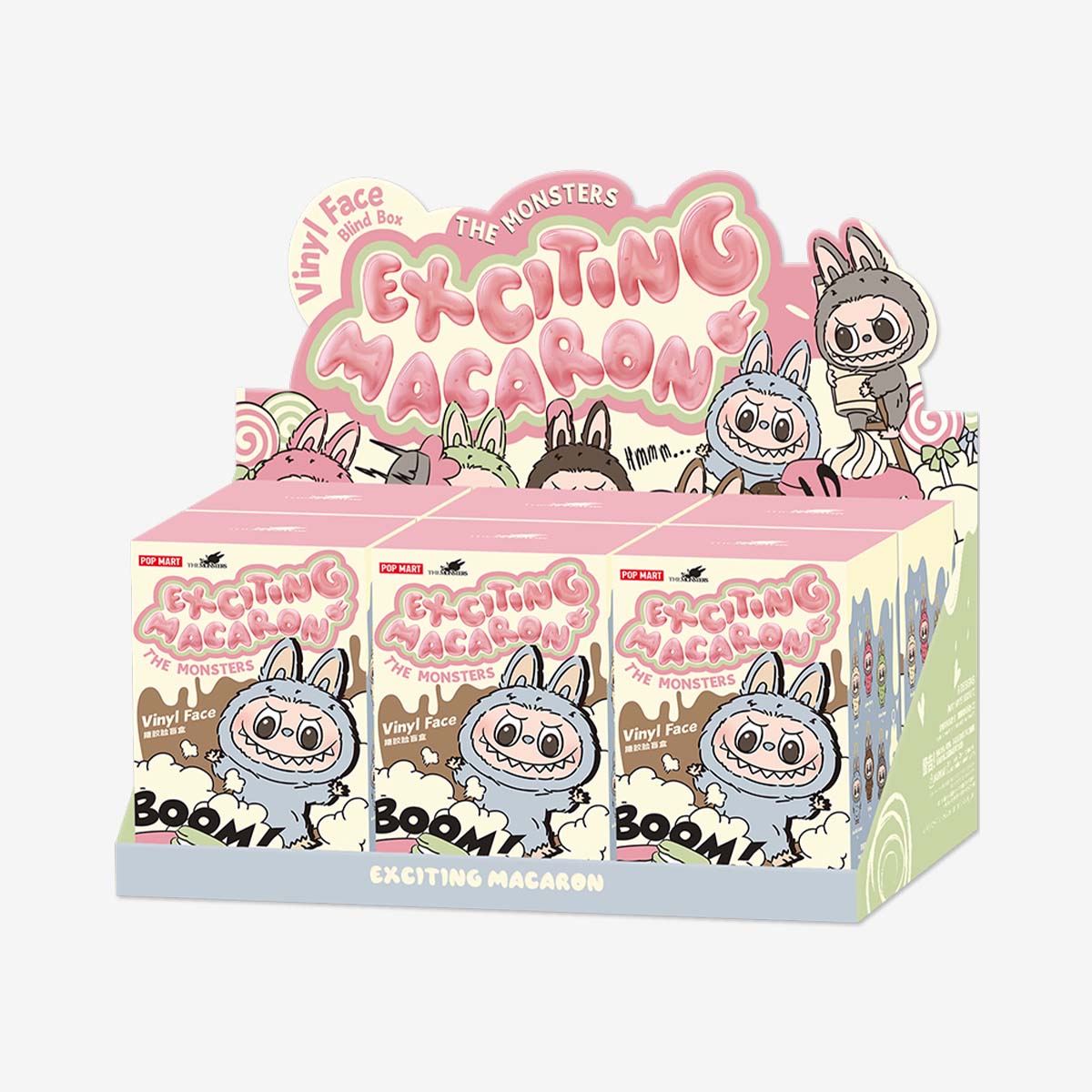 Pop Mart - The Monsters - Exciting Macaron Labubu Vinyl Face Blind Box