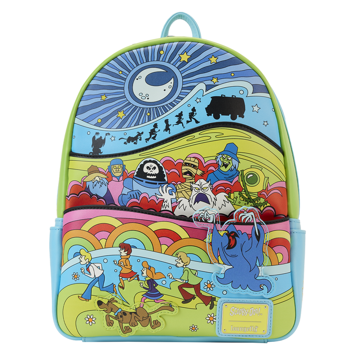 Loungefly Scooby-Doo Psychedelic Monster Chase Glow Mini Backpack