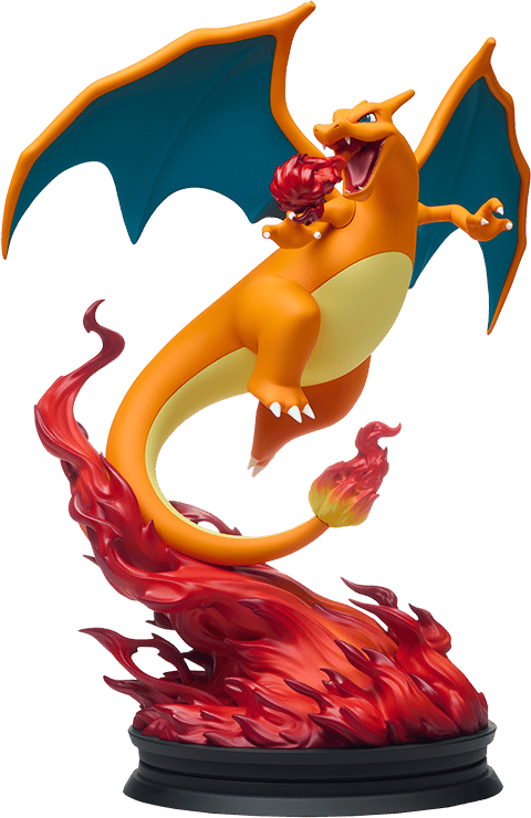 Sideshow Pokemon Charizard Fire Flying Type Polystone Statue Collectible Figure