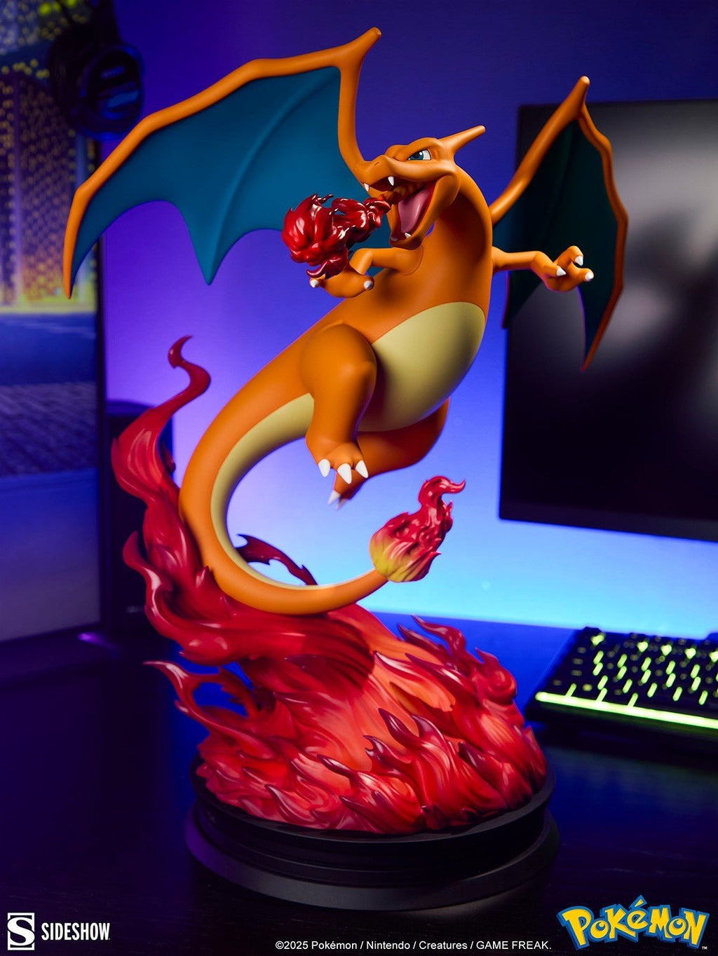 Sideshow Pokemon Charizard Fire Flying Type Polystone Statue Collectible Figure - Fundom