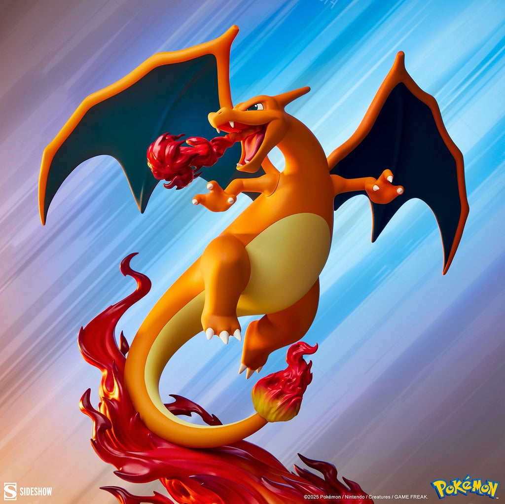 Sideshow Pokemon Charizard Fire Flying Type Polystone Statue Collectible Figure - Fundom