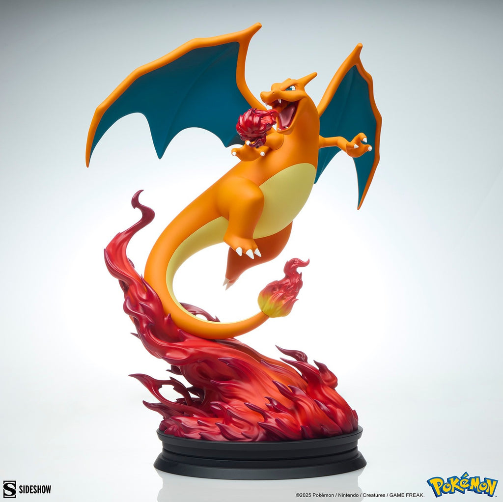 Sideshow Pokemon Charizard Fire Flying Type Polystone Statue Collectible Figure - Fundom