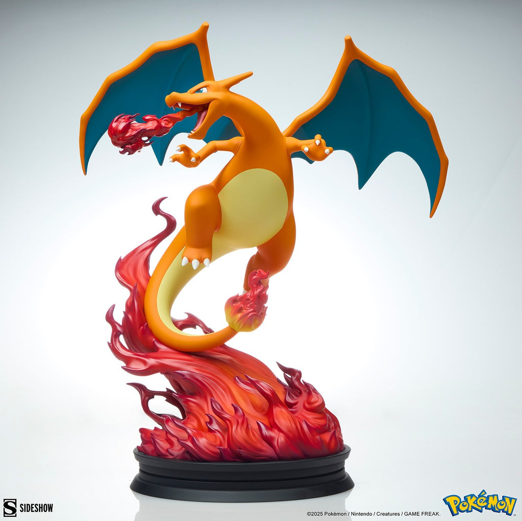 Sideshow Pokemon Charizard Fire Flying Type Polystone Statue Collectible Figure - Fundom