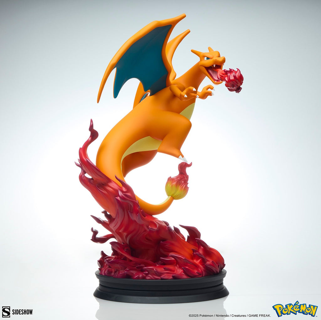 Sideshow Pokemon Charizard Fire Flying Type Polystone Statue Collectible Figure - Fundom