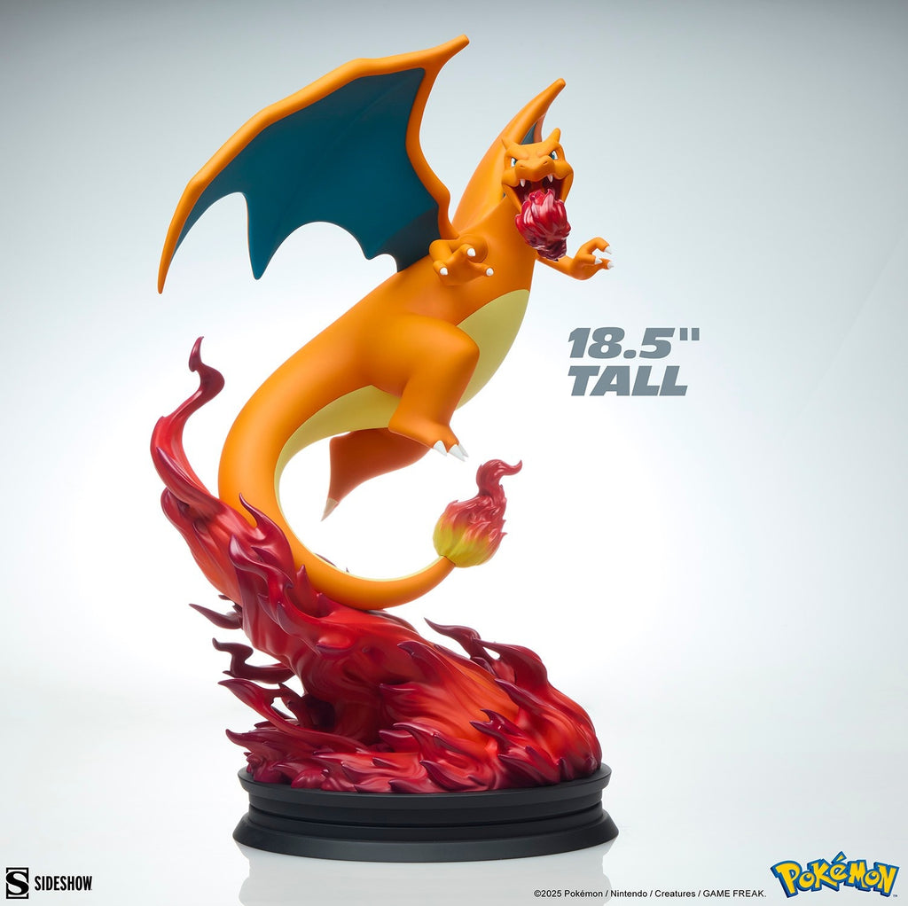 Sideshow Pokemon Charizard Fire Flying Type Polystone Statue Collectible Figure - Fundom