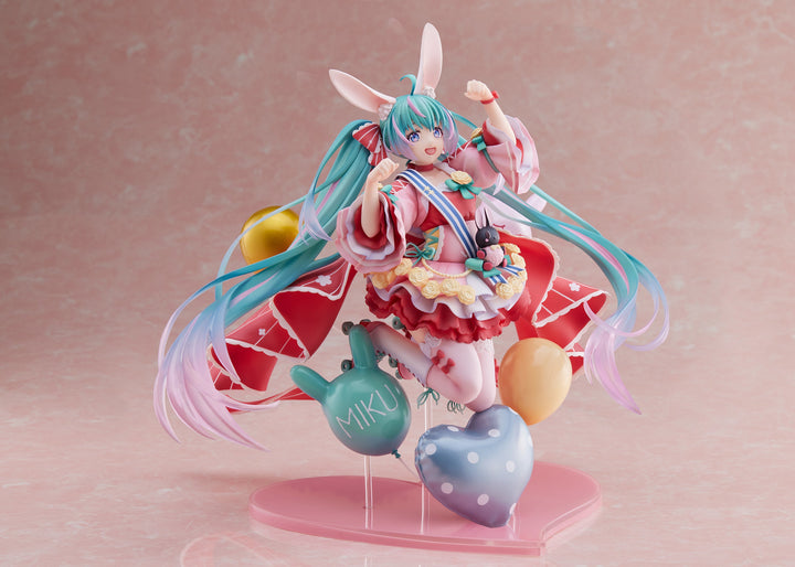 Taito Hatsune Miku Birthday 2021 Pretty Rabbit 1/7 PVC Figure