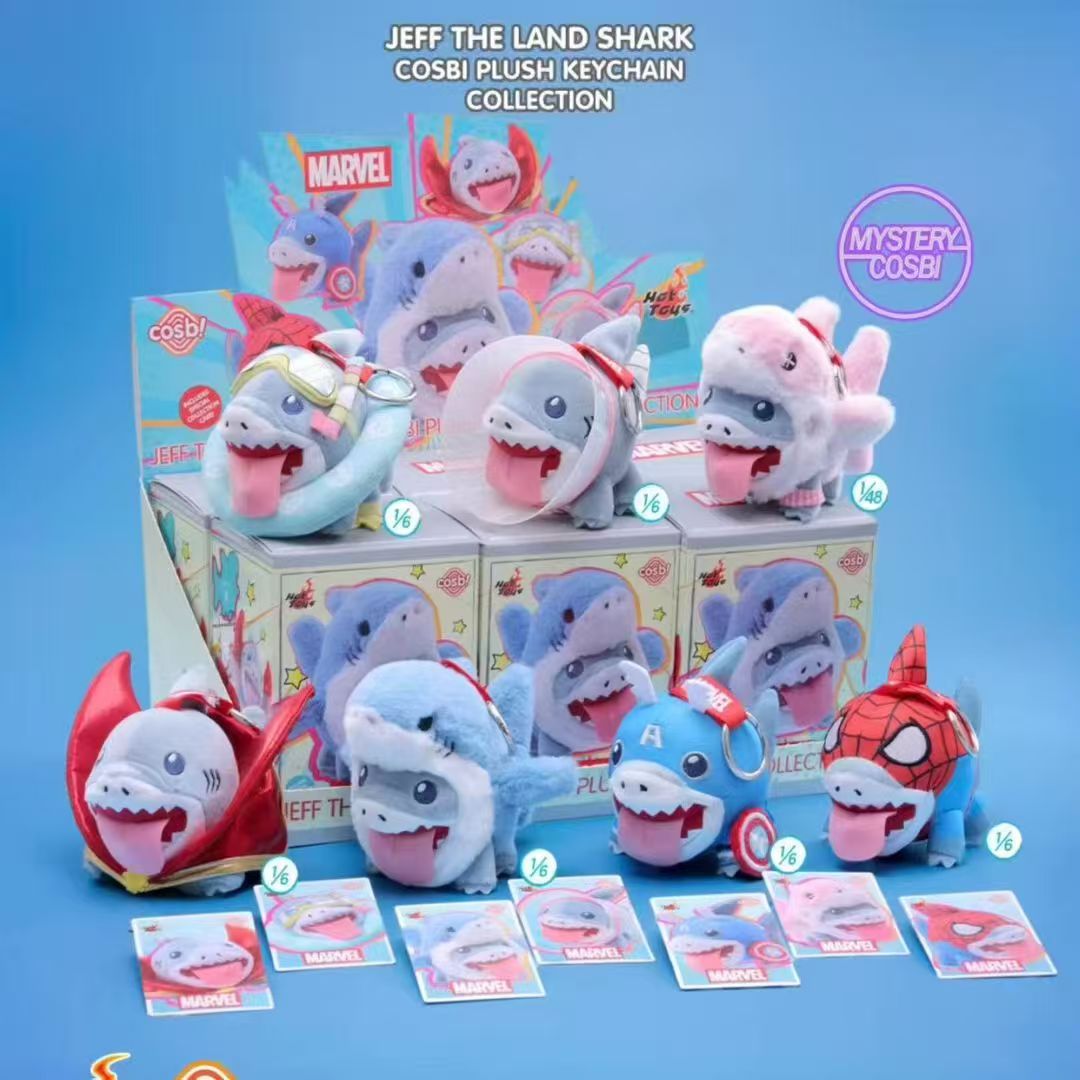 Hot Toys - Marvel Rivals - Jeff the Land Shark - Cosbi Plush Keychain - Fundom
