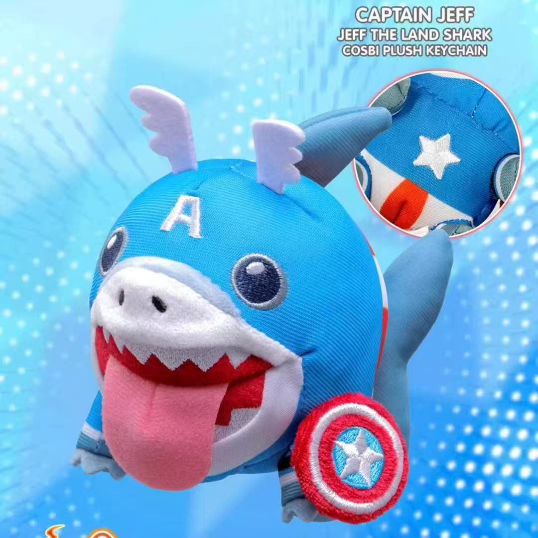 Hot Toys - Marvel Rivals - Jeff the Land Shark - Cosbi Plush Keychain - Fundom