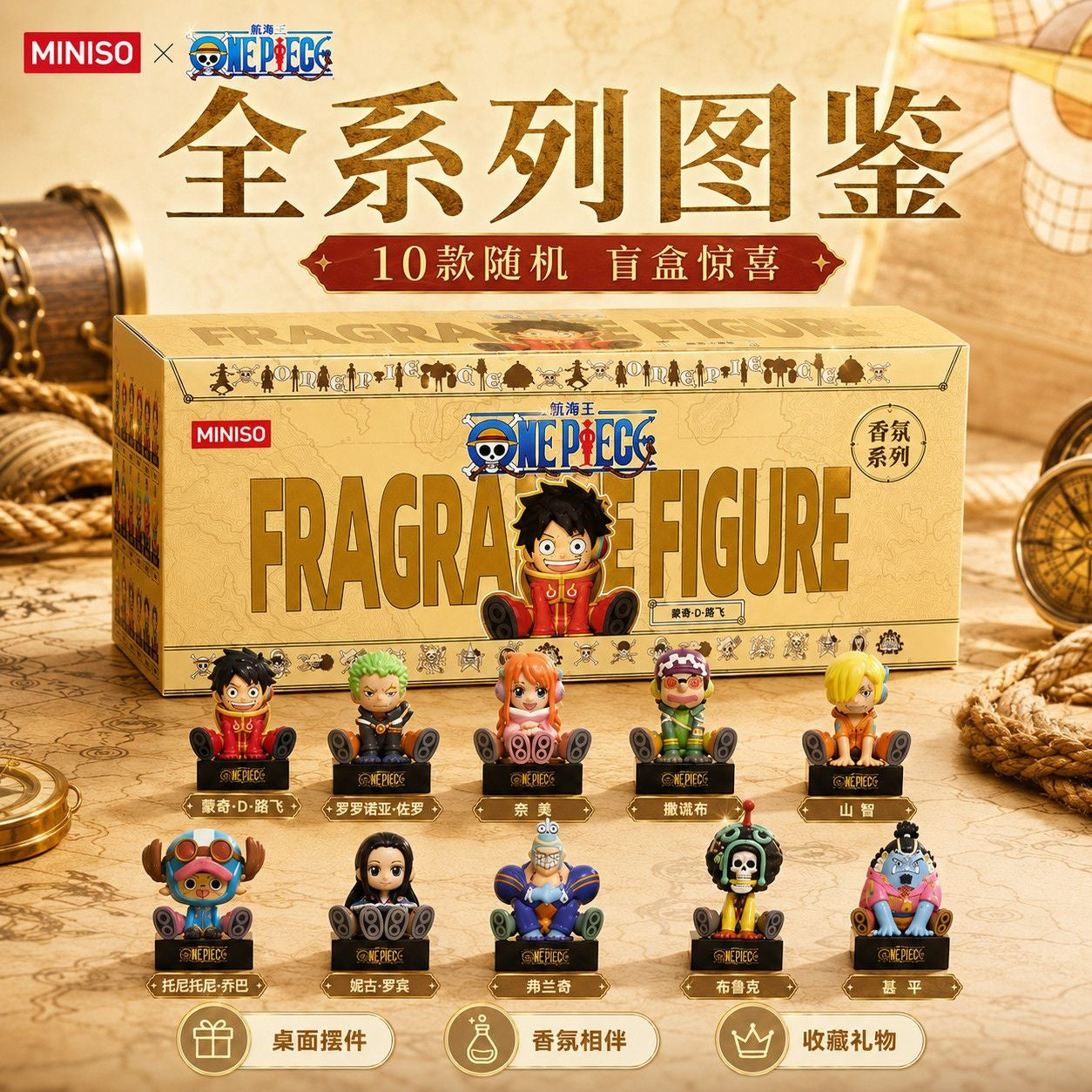 MINISO - One Piece - Fragrance Figure - Figure Blind Box - Fundom